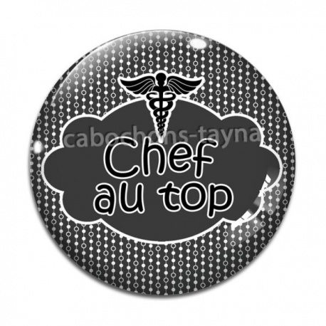 Cabochon Verre - chef au top