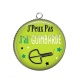 Pendentif Cabochon Argent - j'peux pas j'ai guimbarde
