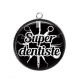 Pendentif Cabochon Argent - super dentiste