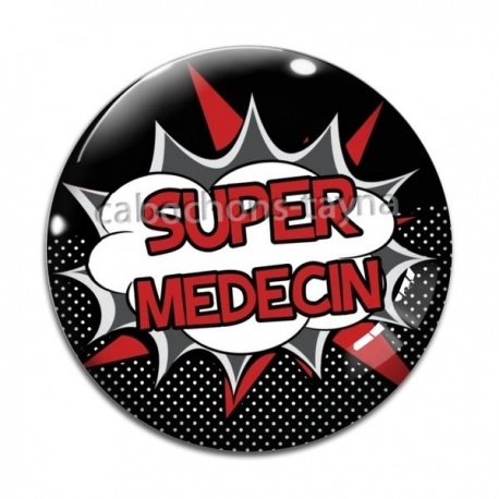 Cabochon Verre - super médecin