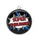 Pendentif Cabochon Argent - super chirurgien