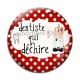 Cabochon Verre - dentiste qui déchire
