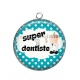 Pendentif Cabochon Argent - super dentiste
