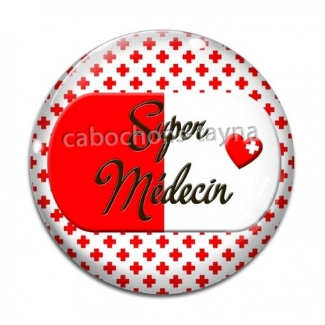 Cabochon Verre - super médecin