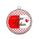 Pendentif Cabochon Argent - super médecin