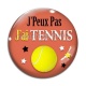 Cabochon Verre - j'peux pas j'ai tennis
