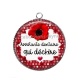 Pendentif Cabochon Argent - assistante dentaire qui déchire