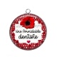 Pendentif Cabochon Argent - une formidable dentiste