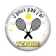 Cabochon Verre - j'peux pas j'ai tennis
