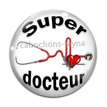 Cabochon Verre - super docteur