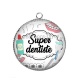 Pendentif Cabochon Argent - super dentiste