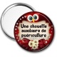 Miroir de poche - une chouette auxiliaire de puériculture
