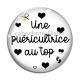 Cabochon Verre - une puéricultrice au top