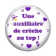 Cabochon Verre - une auxiliaire de crèche au top