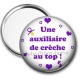 Miroir de poche - une auxiliaire de crèche au top