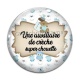 Cabochon Verre - une auxiliaire de crèche super chouette