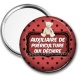Miroir de poche - auxiliaire de puériculture qui déchire