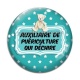 Cabochon Verre - auxiliaire de puériculture qui déchire