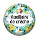 Cabochon Résine - auxiliaire de crèche
