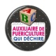 Cabochon Résine - auxiliaire de puériculture qui déchire