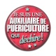 Cabochon Résine - auxiliaire de puériculture qui déchire