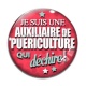 Cabochon Verre - auxiliaire de puériculture qui déchire