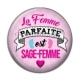 Cabochon Résine - la femme parfaite est sage femme