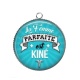 Pendentif Cabochon Argent - la femme parfaite est kiné