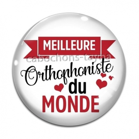 Cabochon Verre - meilleure orthophoniste du monde