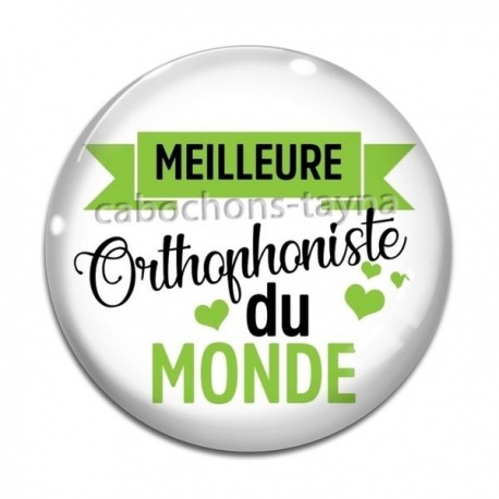 Cabochon Verre - meilleure orthophoniste du monde