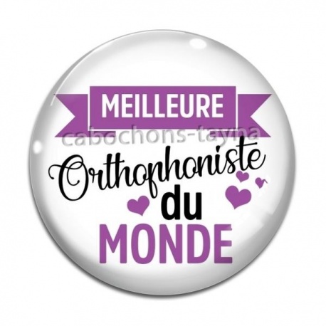 Cabochon Verre - meilleure orthophoniste du monde