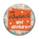 Cabochon Verre - orthophoniste qui déchire