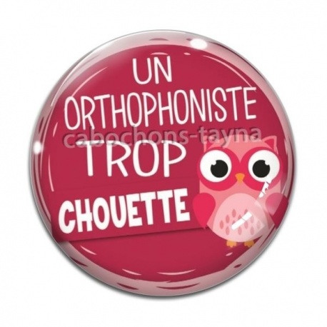 Cabochon Verre - un orthophoniste trop chouette- homme