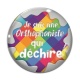 Cabochon Verre - je suis une orthophoniste qui déchire