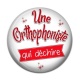 Cabochon Résine - une orthophoniste qui déchire
