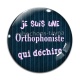 Cabochon Verre - je suis une orthophoniste qui déchire