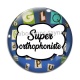 Cabochon Verre - super orthophoniste