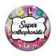 Cabochon Verre - super orthophoniste