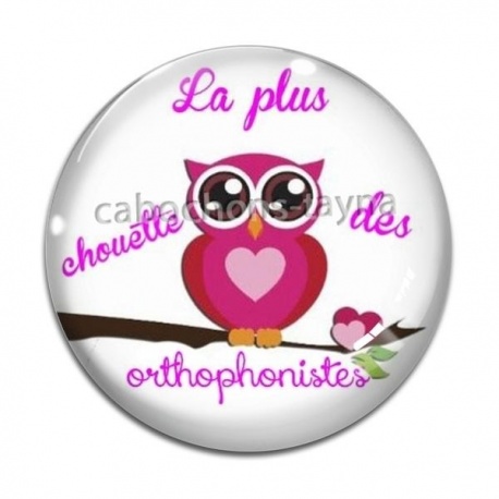 Cabochon Verre - le splus chouette des orthophonistes