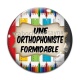 Cabochon Verre - une orthophoniste formidable