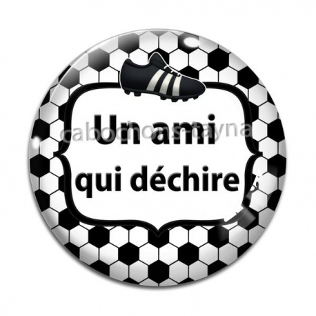 Cabochon Verre - un ami qui déchire
