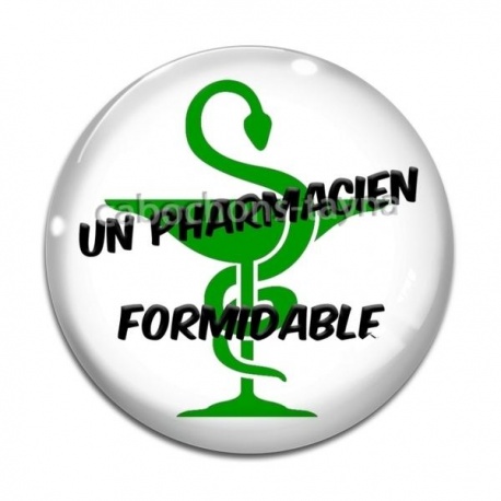 Cabochon Verre - un pharmacien formidable