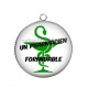 Pendentif Cabochon Argent - un pharmacien formidable