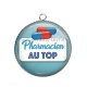 Pendentif Cabochon Argent - pharmacien au top