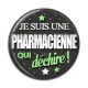 Cabochon Résine - une pharmacienne qui déchire