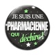 Cabochon Verre - une pharmacienne qui déchire