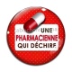 Cabochon Verre - une pharmacienne qui déchire