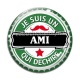 Cabochon Verre - je suis un ami qui déchire