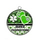 Pendentif Cabochon Argent - super  pharmacienne