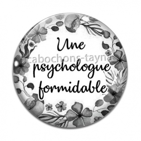 Cabochon Verre - une psychologue formidable